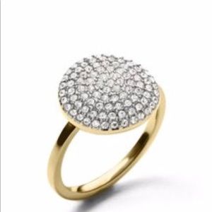 Michael Kors Gold Ring with Stones